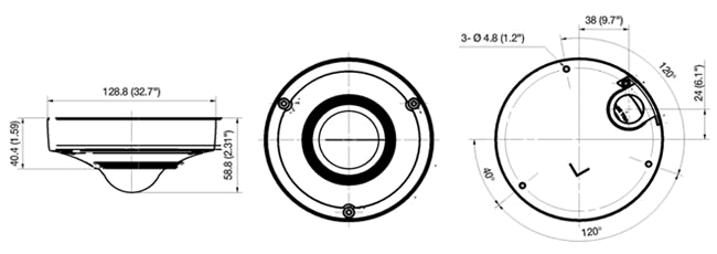 SAMSUNG SNF-7010VN 外見寸法 イメージ