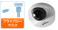 プライバシーマスク機能搭載カメラ　イメージ