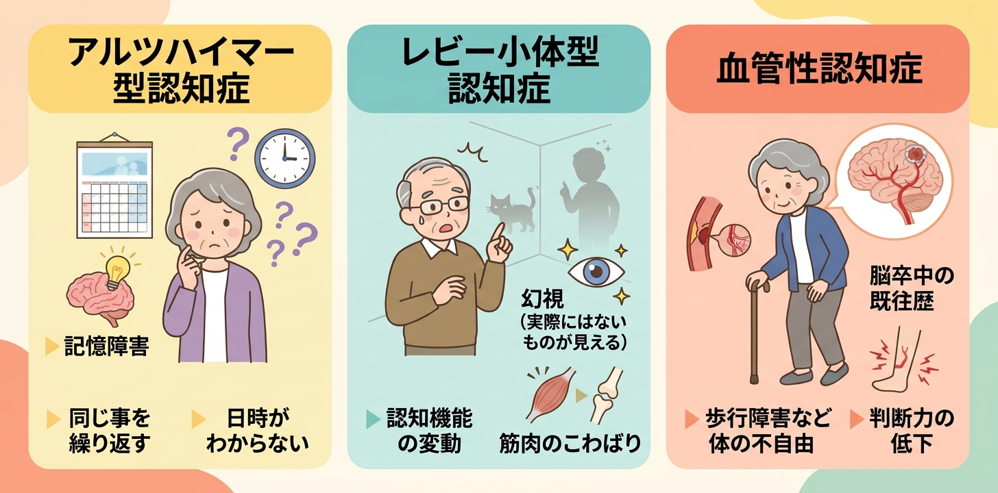 認知症の主な種類